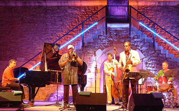 Mike LeDonne, Curtis Fuller, John Webber, Charles Davis, Joe Farnsworth,  Jazz  Fort Napoléon, La Seyve-sur-Mer, 29 juillet 2010 © Serge Baudot