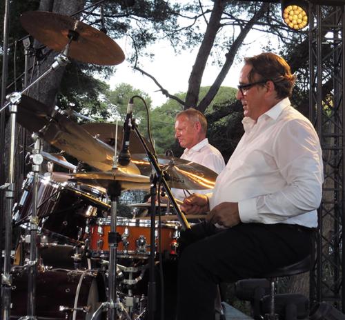 Didier Dorise et Jean-Philippe O�Neill (dm), Olivier Defa�s, David Sauzay (ts), St-Rapha�l, 12 ao�t 2024 &copy; J&eacute;r�me Partage