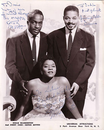 Keter Betts, Dinah Washington et Jimmy Cobb photo X de presse/Universal