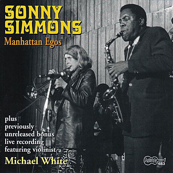 Barbara Donald et Sonny Simmons, couverture de l’album Manhattan Egos, Arhoolie, 1969-70 Barbara Donald et Sonny Simmons, couverture de l’album Manhattan Egos, Arhoolie, 1969-70