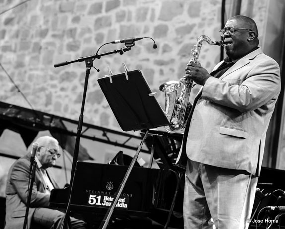 Ellis Marsalis et Jesse Davis, Jazzaldia San Sebastian 2016 © Jose Horna