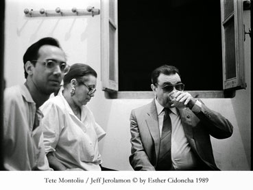Jeff Jerolamon, Chiva, Tete Montoliu © Esther Cidoncha by courtesy