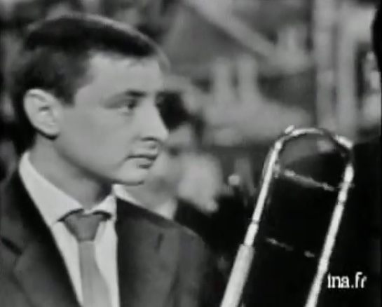 Claude Gousset avec l'orchestre de Claude Bolling, 12 septembre 1957, images Ina.fr Claude Gousset avec l'orchestre de Claude Bolling, 12 septembre 1957, images Ina.fr
