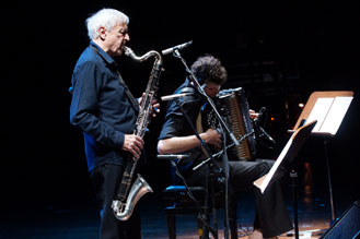 Michel Portal, Vincent Peirani © Gianfranco Rota by Courtesy of Bergamo Jazz