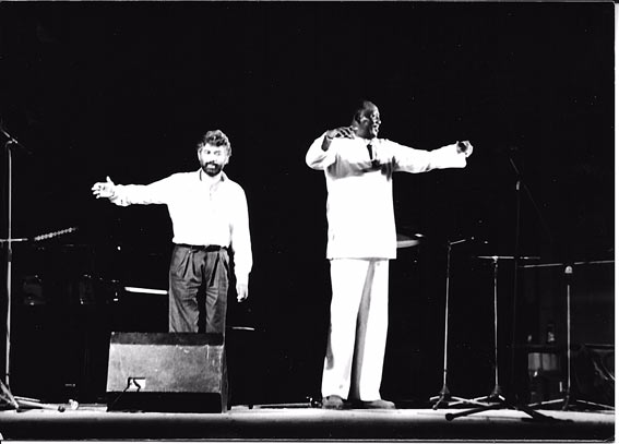 Monty Alexander et Randy Weston partageant la scne  Montreux