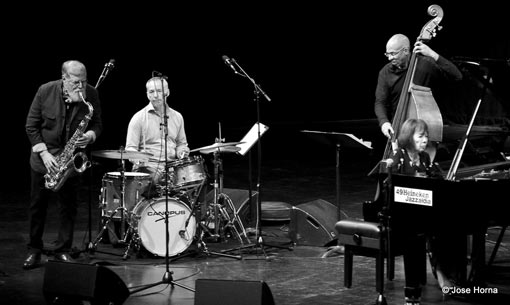 Lew Tabackin, Darryl Hall, Toshiko Akiyoshi, Jazzaldia San Sebastián 201 © Jose Horna
