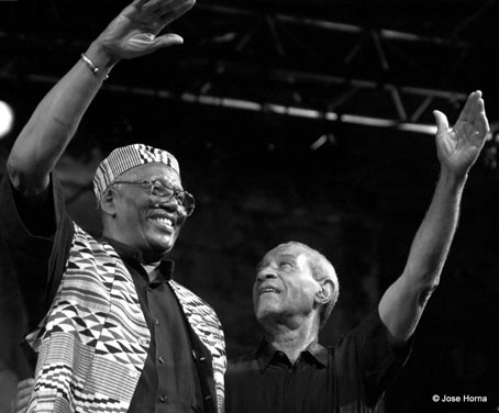 Randy Weston et Max Roach, Jazzaldia San Sebastian 1999 © Jose Horna