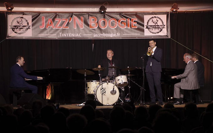 Rossano Sportiello, Guillaume Nouaux, Malo Mazuri&eacute;, Louis Mazetier, Luca Filastro &copy; Christian Delamaire/Jazz'N Boogie by courtesy