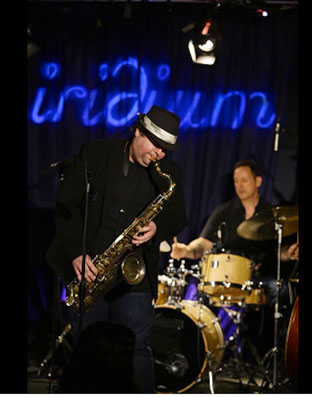 Frank Catalano et Jimmy Chamberlain  l'Iridium, New York © photo X, Collection Frank Catalano by courtesy