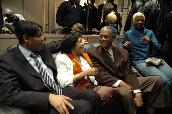 Deen, Aisha, McCoy Tyner, Syeeda Coltrane au Blue Note, New York, NY, 26 février 2009 © Fuji by courtesy of Yasuhiro 