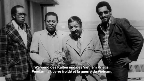 Ernest McCarty Jr., Jos&eacute; Mangual Sr., Erroll Garner, Jimmie Smith, documentaire Misty: The Erroll Garner Story de Georges Gachot, image extraite de YouTube