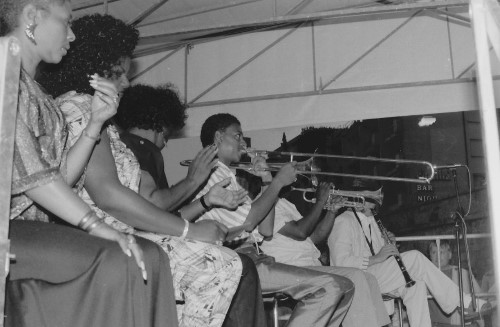 Topsy Chapman, Juanita Brooks, Thas Clark, Lucien Barbarin, Ascona, 1989 © Lisiane Laplace