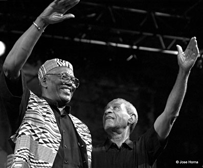 Randy Weston et Max Roach, de Brooklyn à San Sebastian 1999 © Jose Horna Randy Weston et Max Roach, de Brooklyn à San Sebastian 1999 © Jose Horna