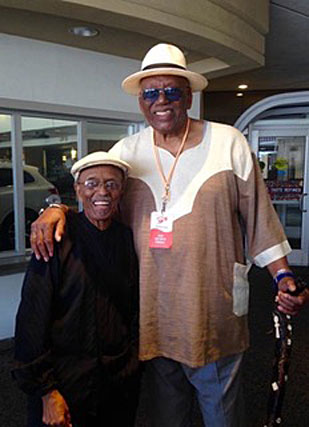 Jimmy Heath et Randy Weston, two giants of jazz © PhotoX, by courtesy of Jimmy Heath (envoyé lors du décs de Randy Weston)