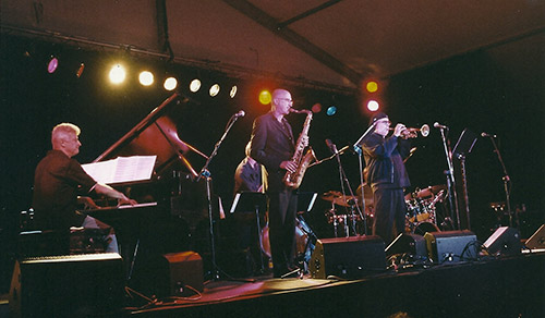 Brecker Brothers Acoustic Band: David Kikoski (p), Michael Brecker (ts), Randy Brecker (tp), Peter Washington (b), Carl Allen (dm), 2001 © photo X, collection David Kikoski by courtesy Brecker Brothers Acoustic Band: David Kikoski (p), Michael Brecker (ts), Randy Brecker (tp), Peter Washington (b), Carl Allen (dm), 2001 © photo X, collection David Kikoski by courtesy