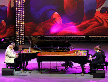 Kenny Barron, Mulgrew Miller, Eric Reed et Benny Green, Jazz  Vienne 2012 © Pascal Kober