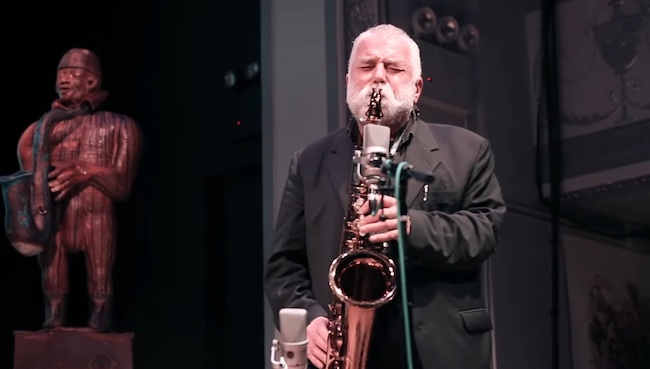 Peter Brötzmann, Vision Festival, New York, 2014, image extraite de YouTube