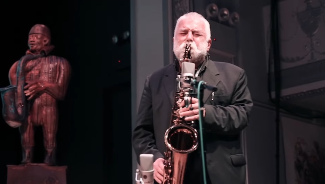 Peter Brtzmann, Vision Festival, New York, 2014, image extraite de YouTube