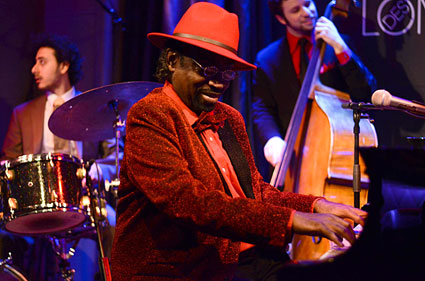 Johnny ONeal Trio, avec Ben Rubens (b), Itay Morchi (dm), Duc des Lombards, Paris, 16 février 2017 © Mathieu Perez