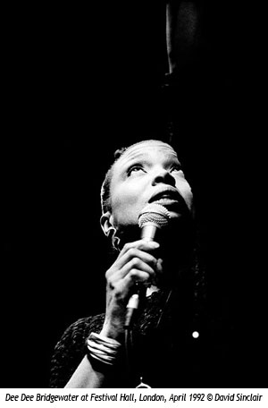 Dee Dee Bridgewater at Festival Hall, London, April 1992 © David Sinclair