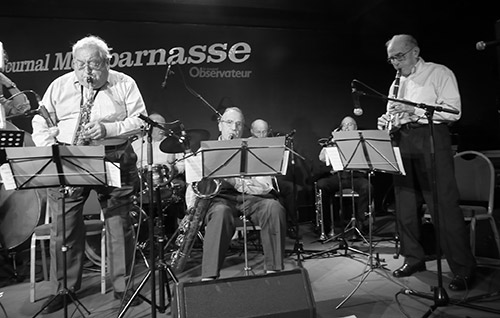 A gauche, Claude Garnier (as), Petit Journal Montparnasse, 16 janvier 2010 © Laurent Coste, by courtesy