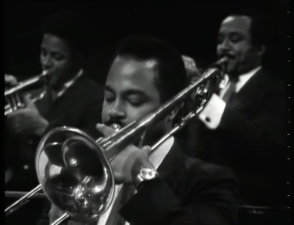 Garnett Brown avec le Thad Jones-Mel Lewis Big Band  la télévision danoise, 1969, image extraite de YouTube 